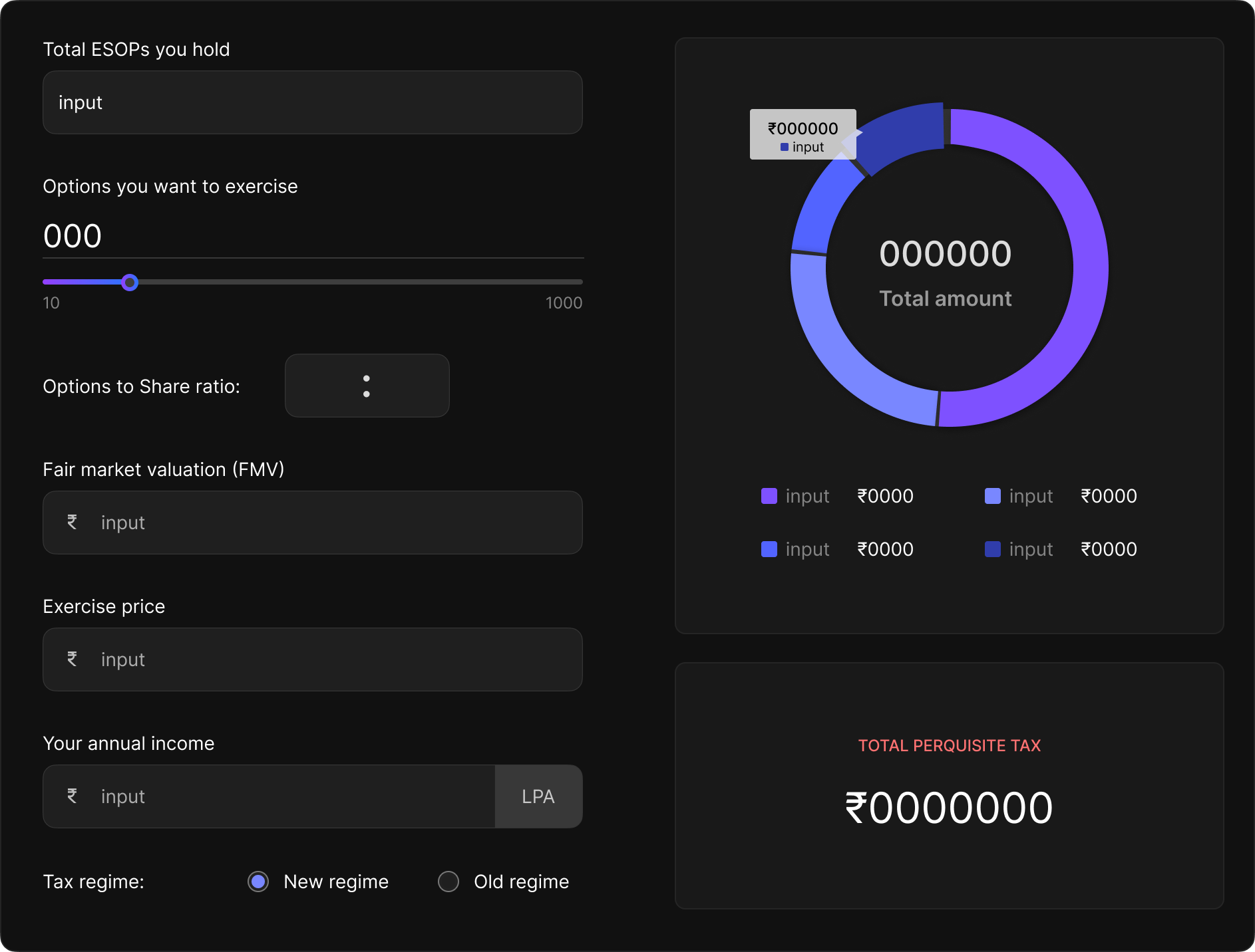 Perquisite Tax Calculator